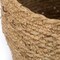 Decorative Round Wicker Woven Rope Storage Blanket Basket with Braided Handles